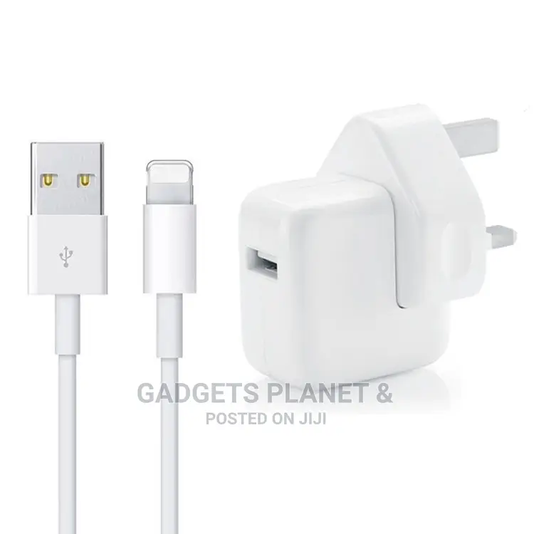 USB Charger + Lightening Data Cable for Apple Devices - 12W