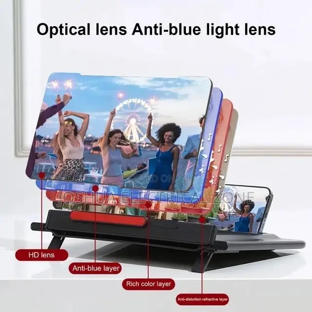 12 Inch 3d Mobile Phone Screen Magnifier Hd Video Amplifier