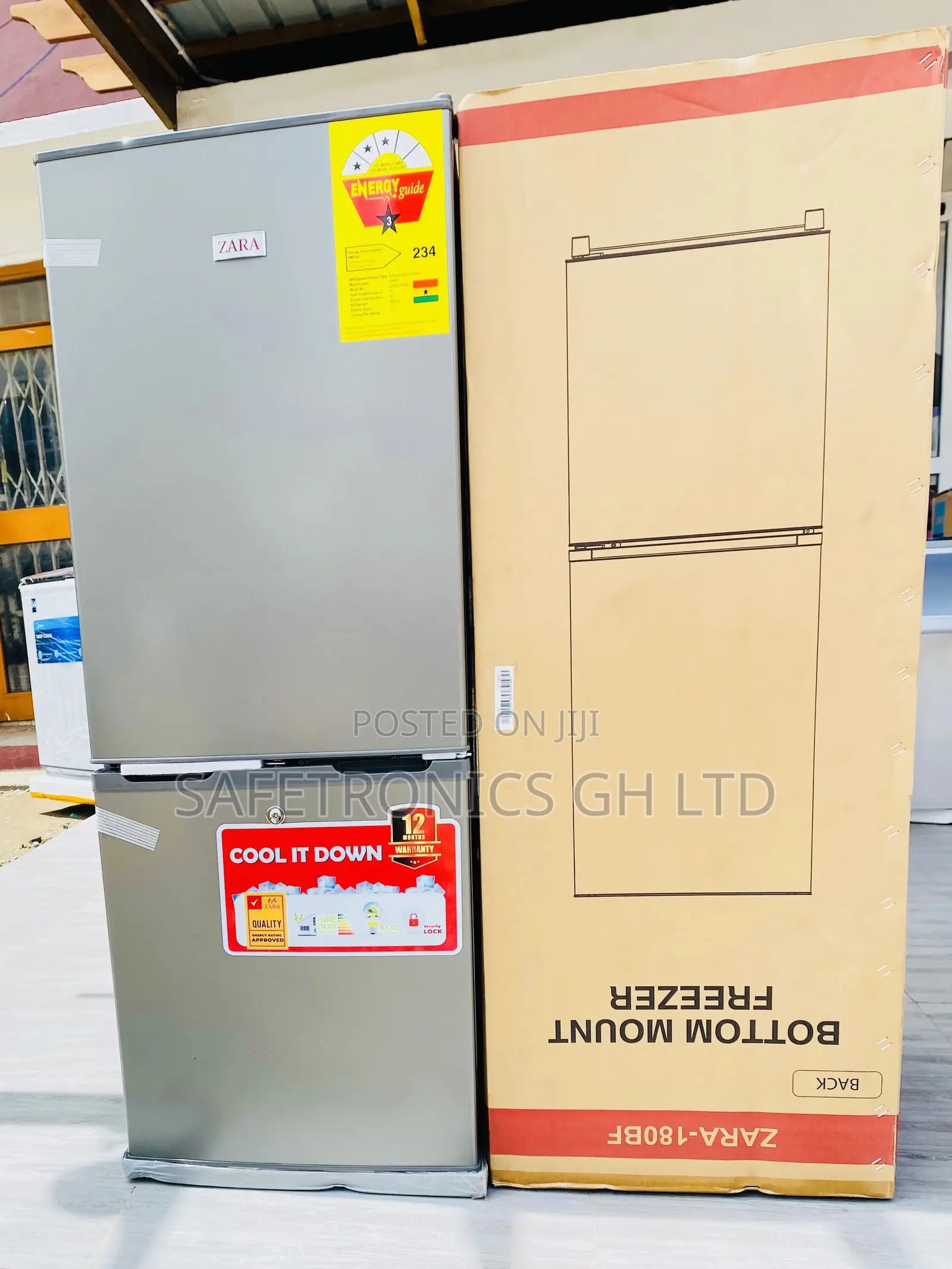 Zara-180bf Doubledoor Bottomfreezer Fridge 