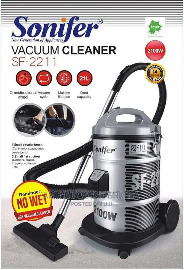 1400W 21L Dry Vacuum Cleaner Large Capacity SF-2211