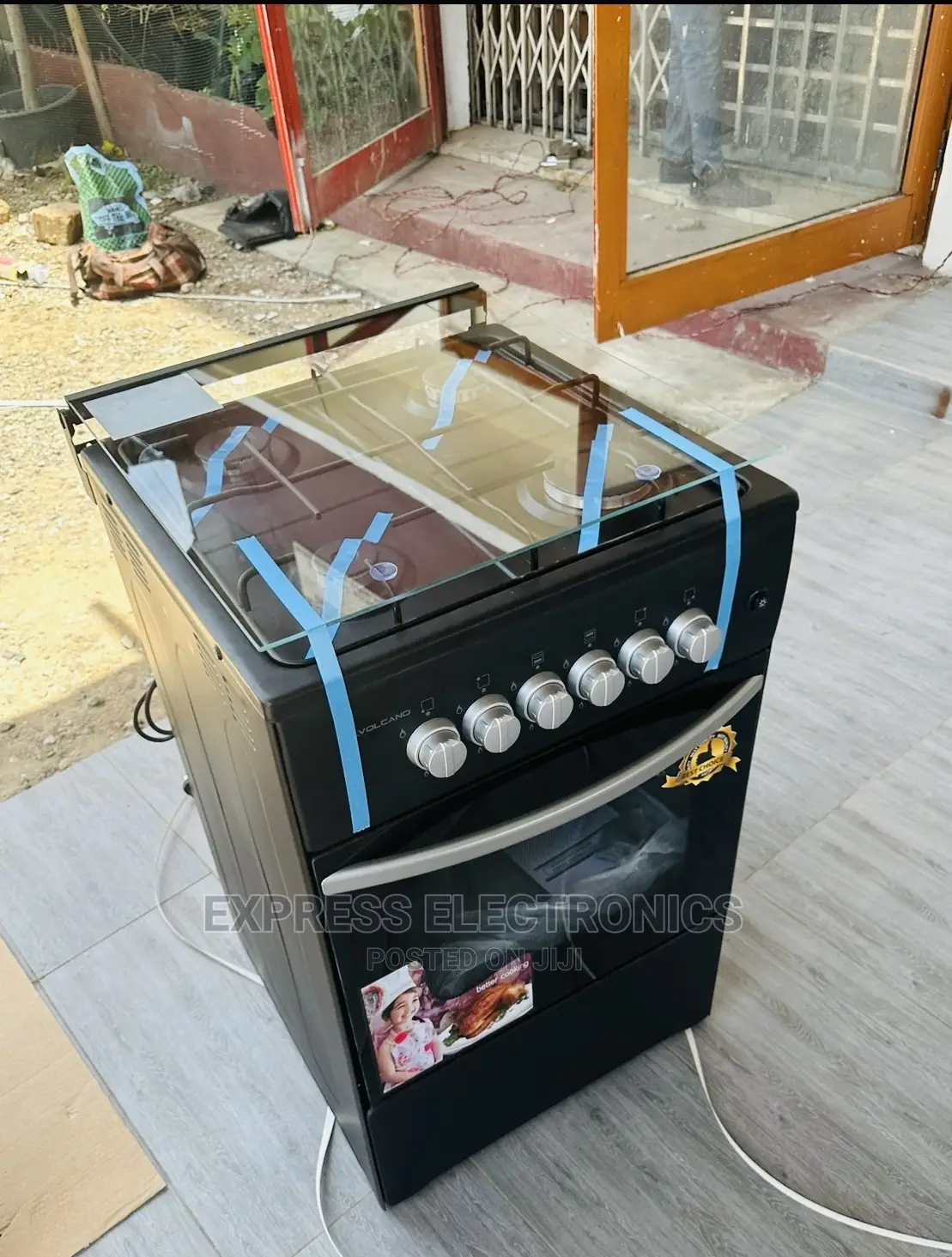 Quality Home of Volcano 4buber Gas Cooker Black