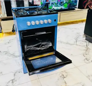 Blue Gas Cooker 50/50 4burner Oven Inbuilt Lamp