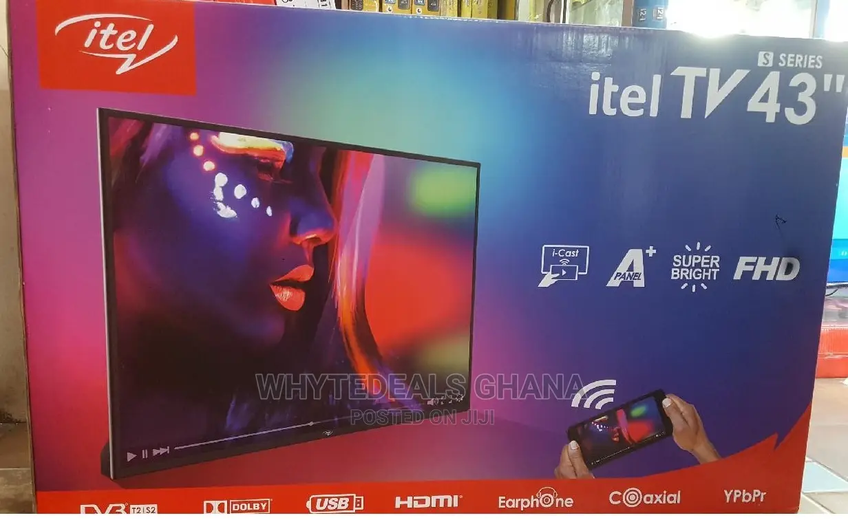 43'' in-Built Satellite 1080p Full Hd Itel Led Tv 2025 Model