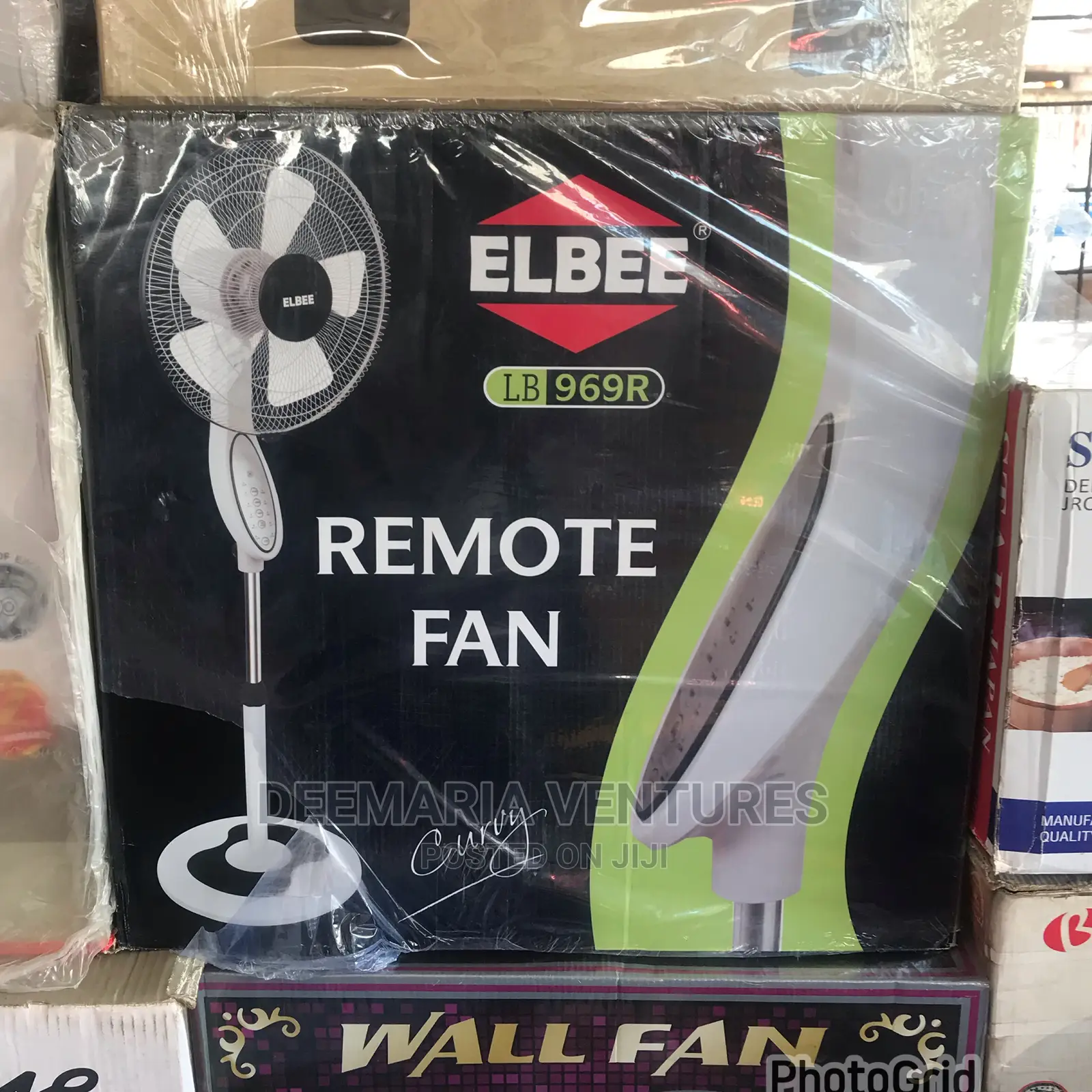 Elbee 16 Inches Standing Remote Fan With Curvy Design