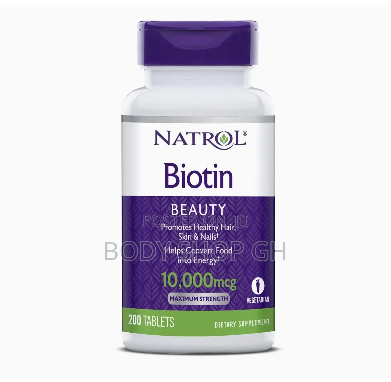 Natrol Biotin(10,000 McG) - For Healthy Hair, Skin and Nails