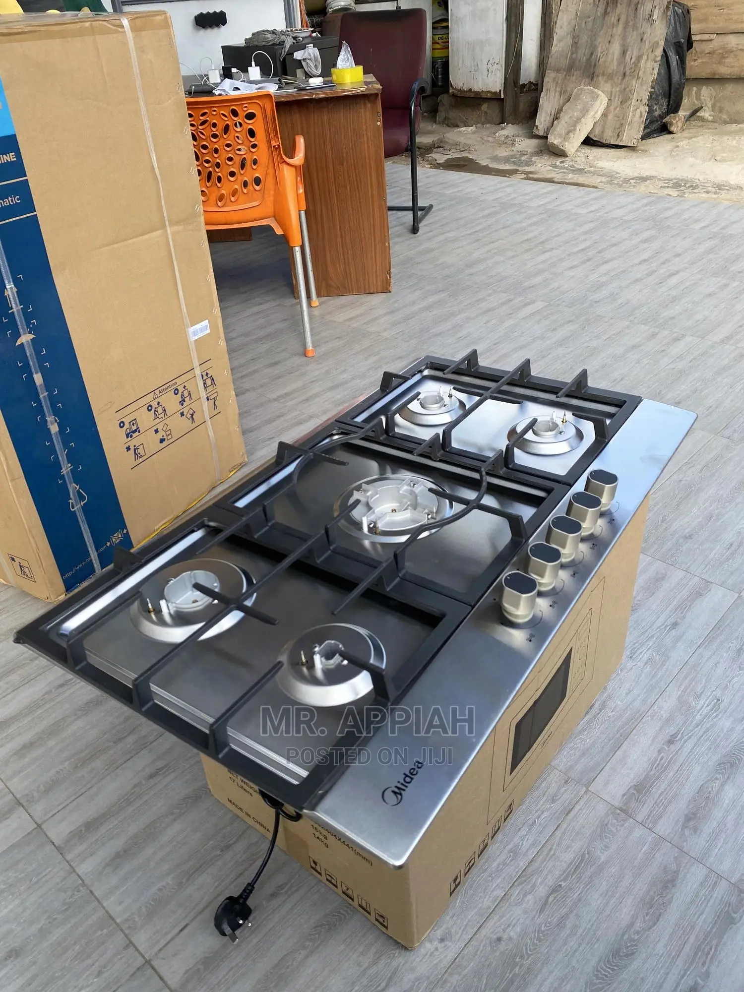 Midea 5 Gas Cooker Works Faster Saves Energy(90G50ME)Gray