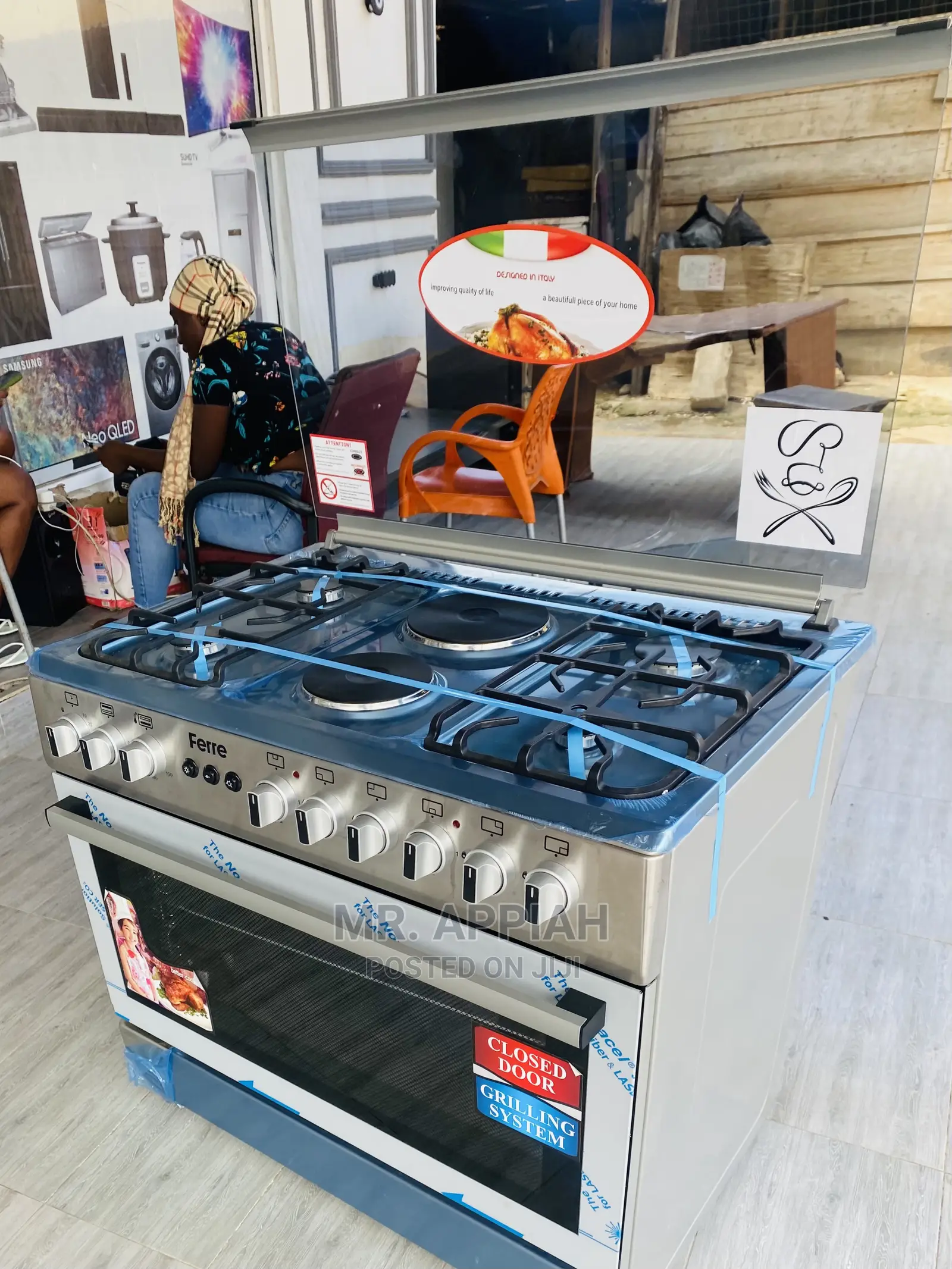 Buy Ferre 4 Gas Burner + 2 Electric for Less Price(Gray)