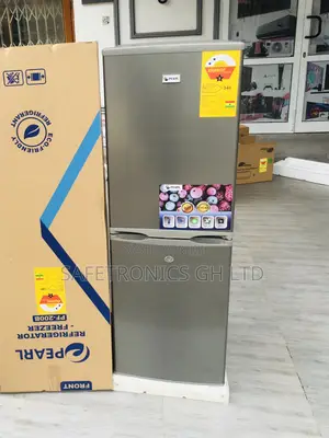 New Bottomfreezer Pearl Fridge PF-200B Doubledoor