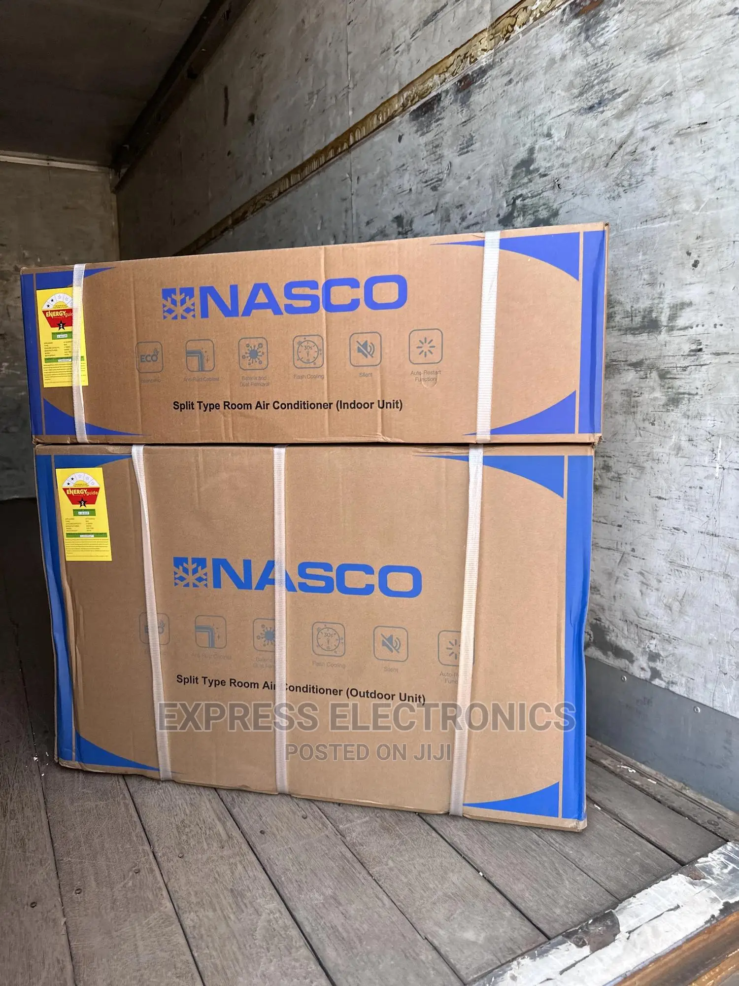 Eco Friendly Fridge Nasco R410 Gas Ac White 1.5hp