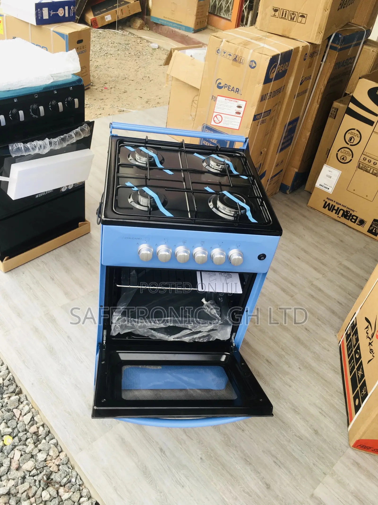 4 Gas Oven Grill Volcano Neat 50x50 Burner Cooker