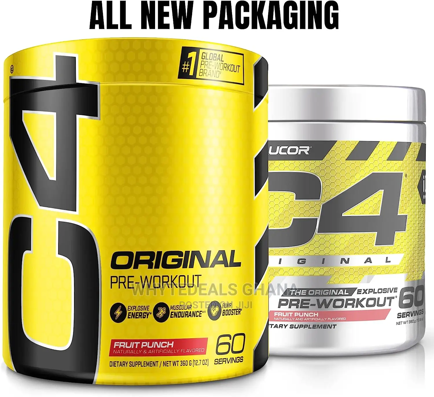 C4 Original Sugar Free Preworkout Energy Men WOMEN 60serving