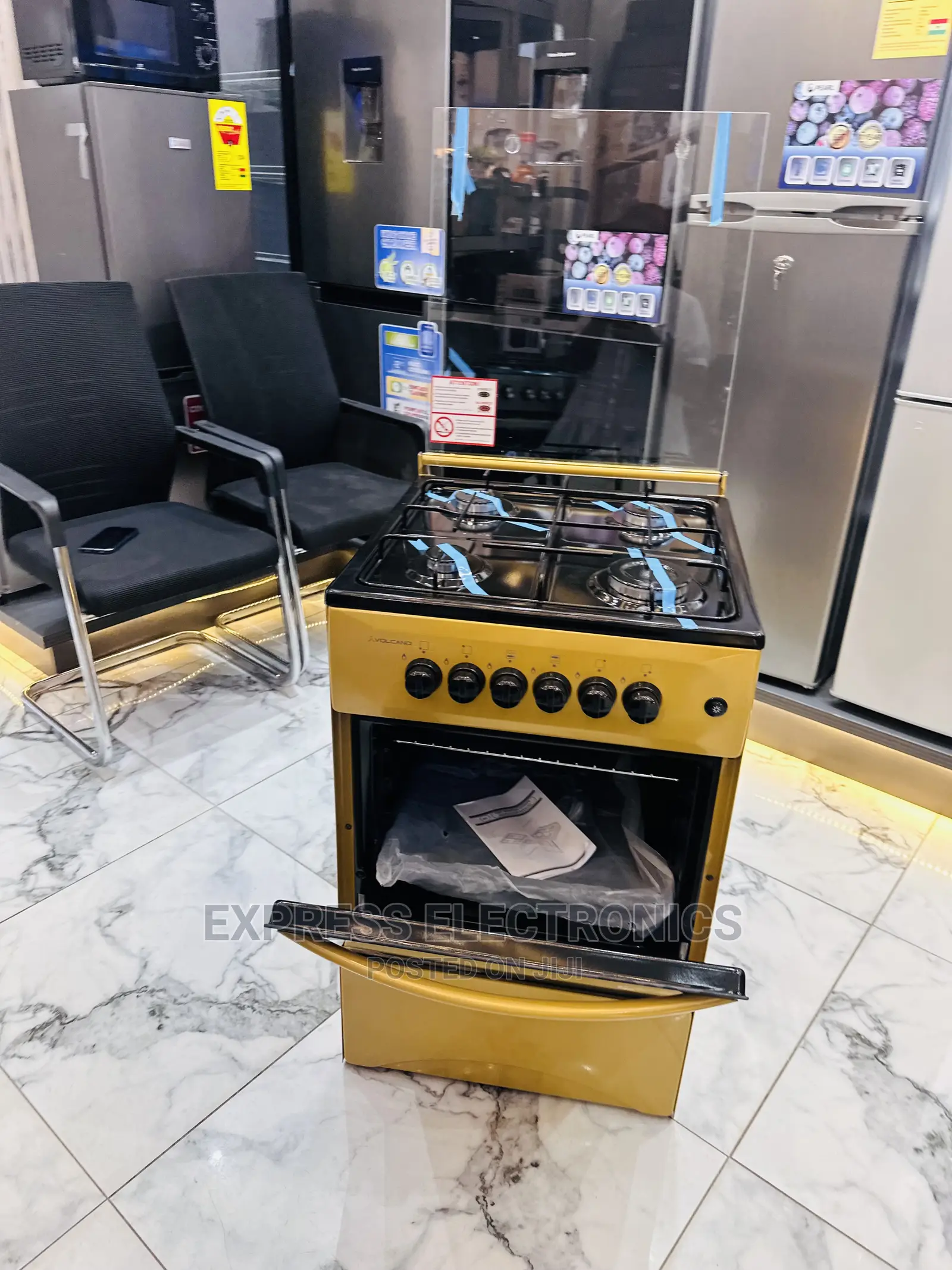 Golden*Volcano*Gas Cooker Oven 4burner 50/50
