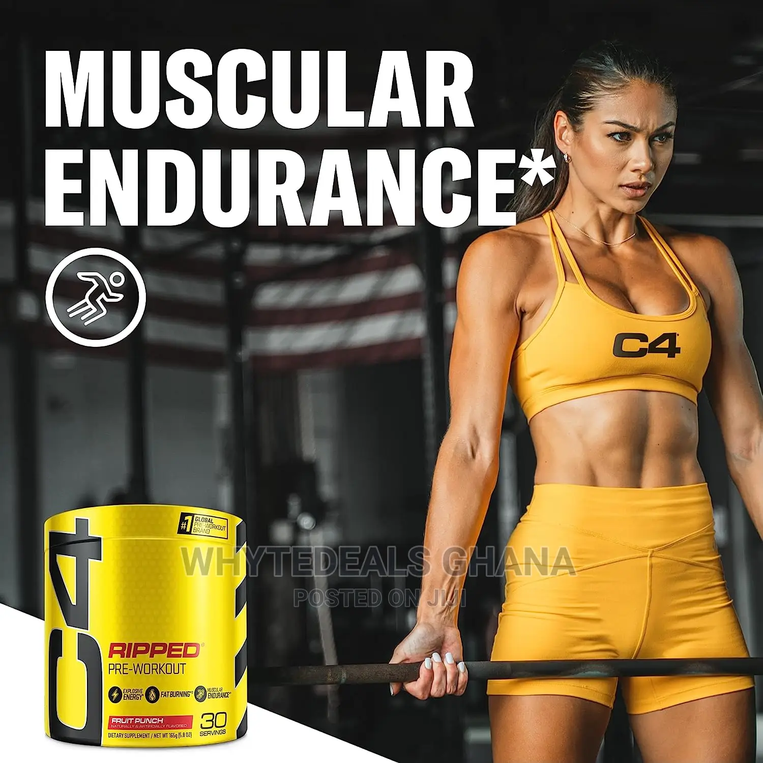 C4 Ripped Pre Workout Fruit Punch FOR ENERGY WEIGHTLOSS