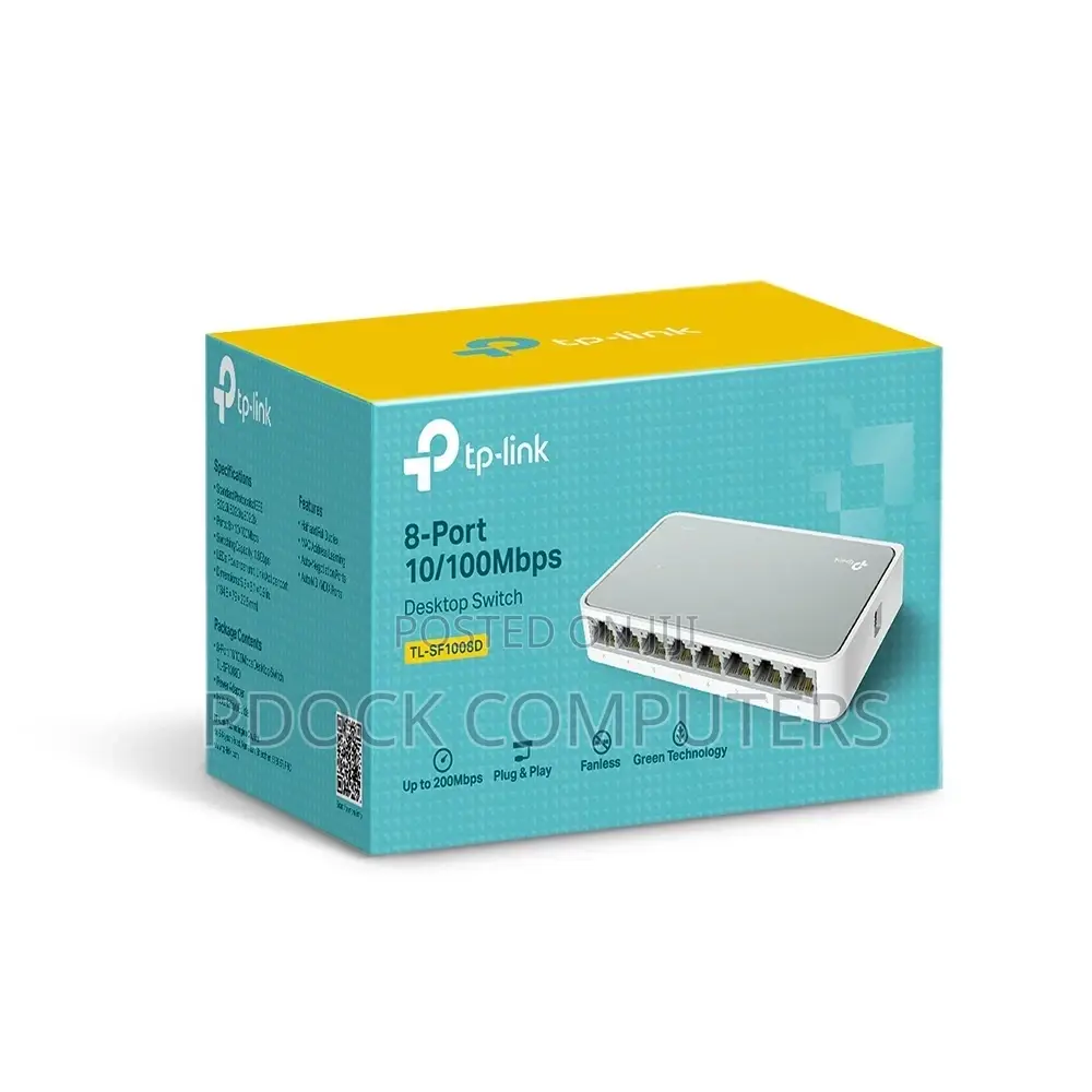 Tp-Link Tl-Sf1008d 8-Port 10/100mbps Desktop Switch