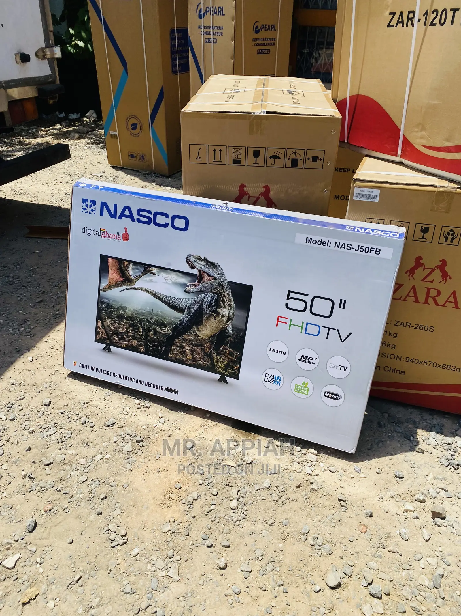 High Efficiency Nasco 50” Full HD Digital Satelite Smart Tv