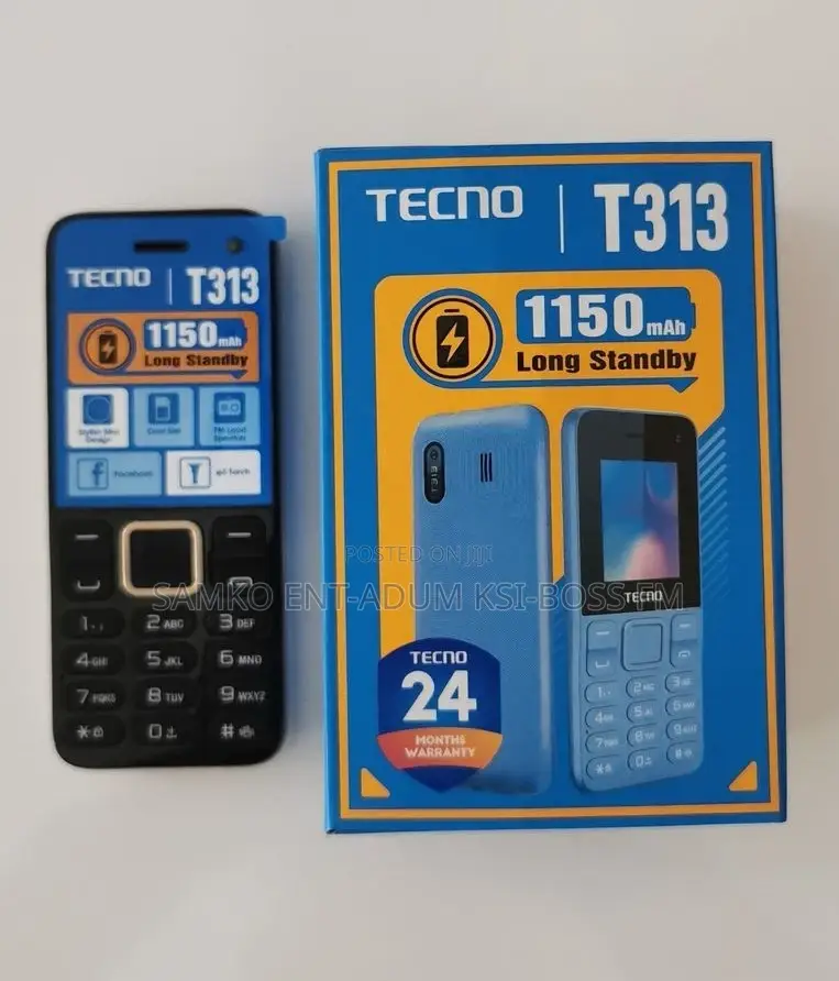 New Tecno T313 Black