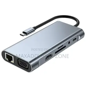 11 in 1 Usb 3.0 Type C Usb-C Data Hub Hdmi Vga Pd Charger