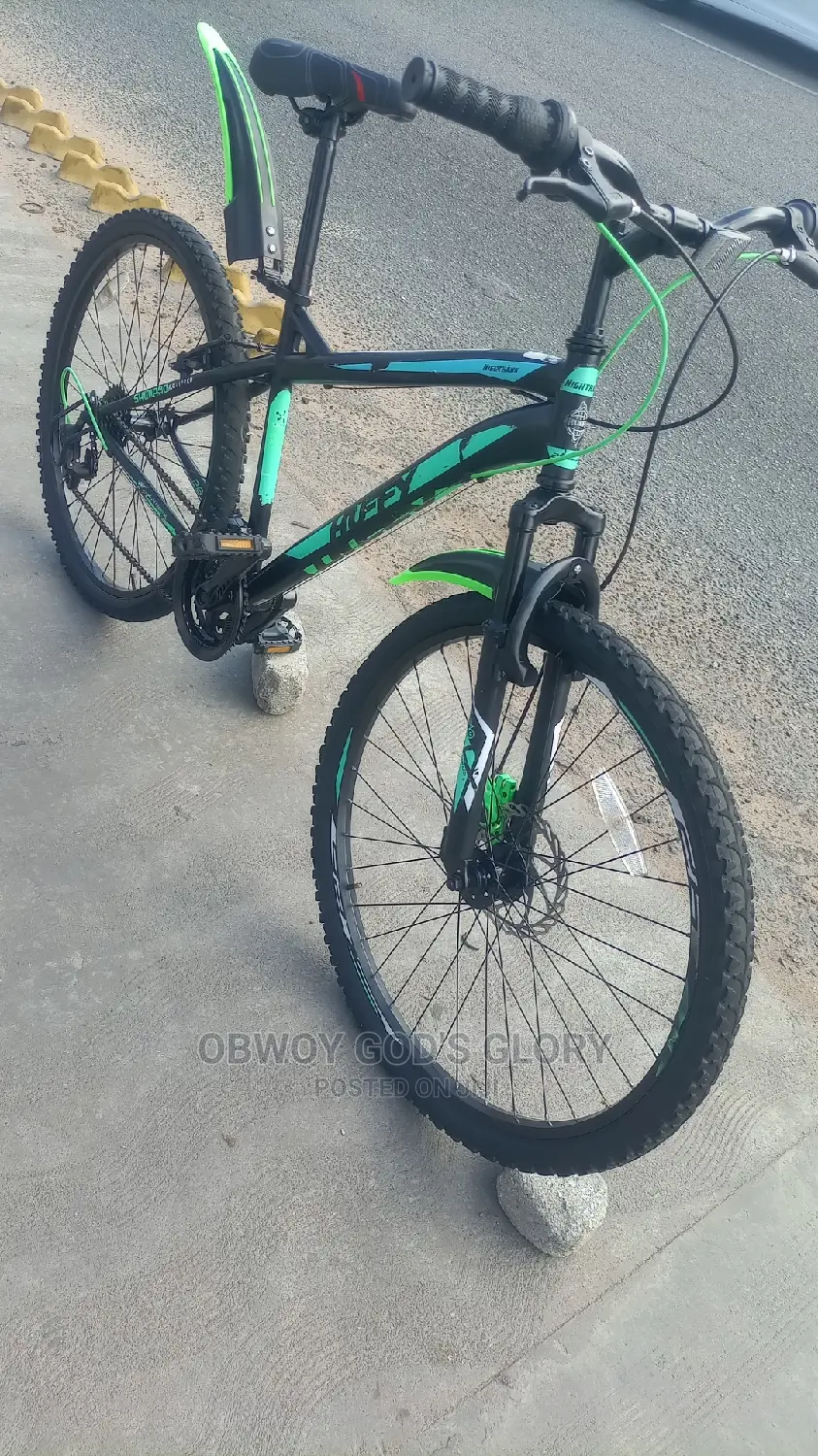 Green Black Power Mountain Bike