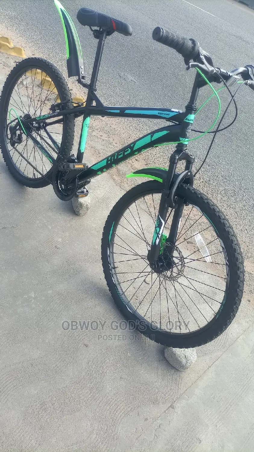 Green Black Power Mountain Bike