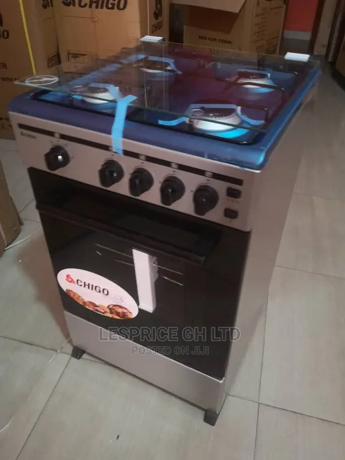 Exclusive at Chigo 4burner 50by50 Gas Cooker