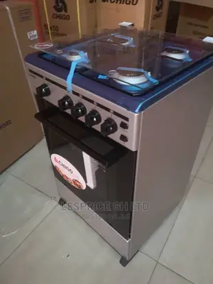 Gas Cooker 50x50 4br With Strong Glass Top Lid