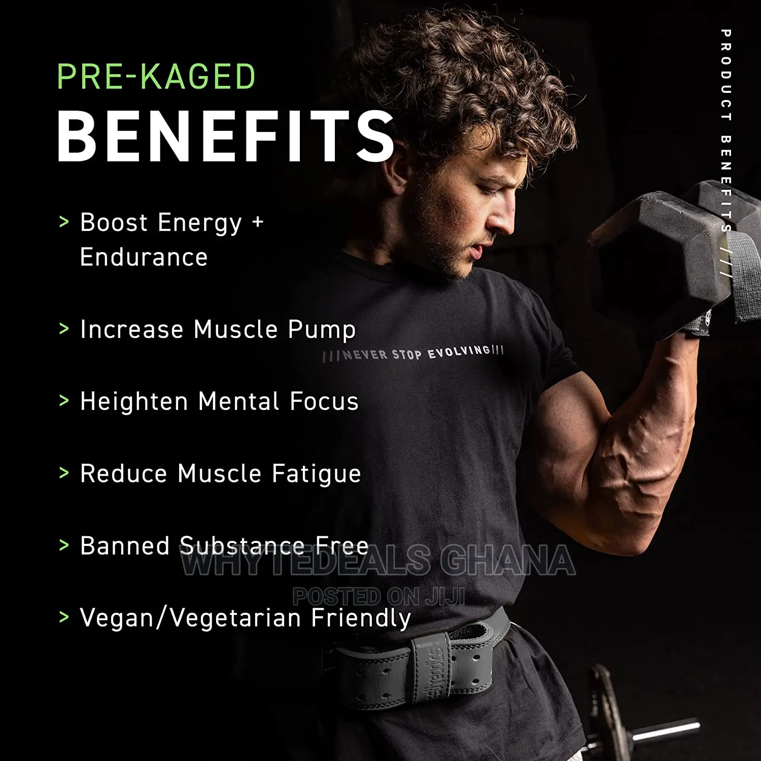 KAGED MUSCLE Preworkout for Men Women Intense Energy Focus