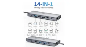 USB C Docking Station Dual Monitor, 14 in 1