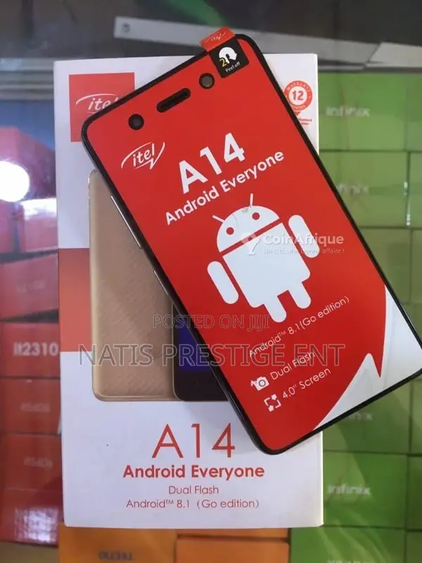 New Itel A14 plus 16 GB Black