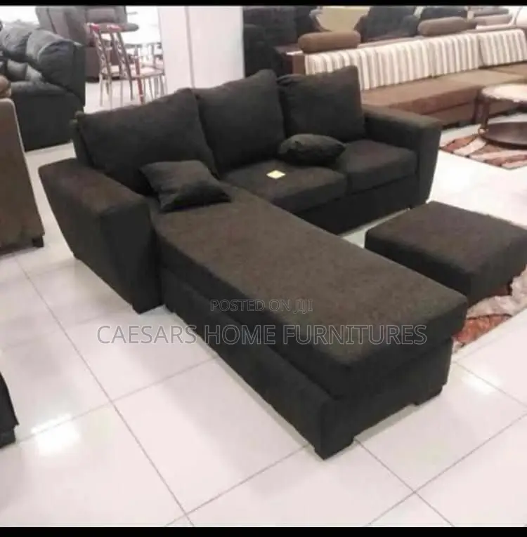 New Black Lshape Sofa