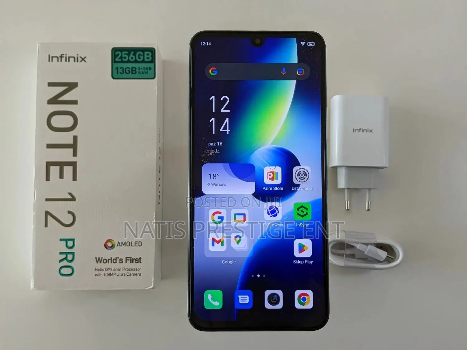 New Infinix Note 12 (2023) 128 GB Black
