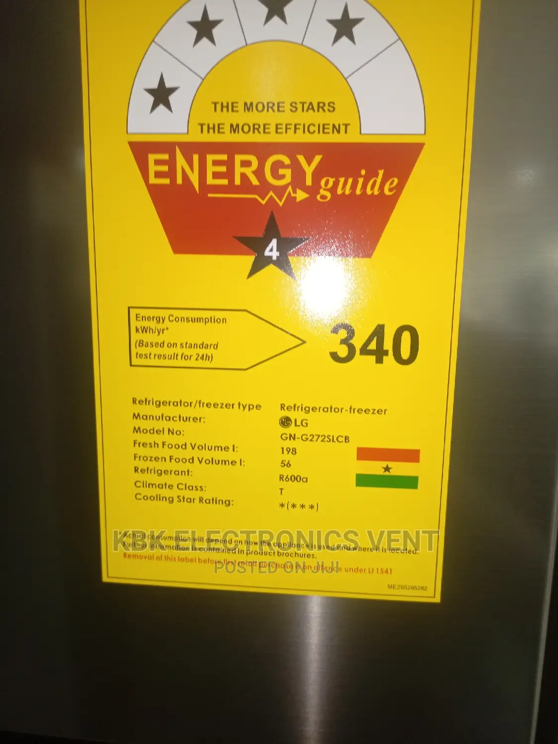 Lg 260ltr(Gn-g272slcb) Double Door Refrigerator