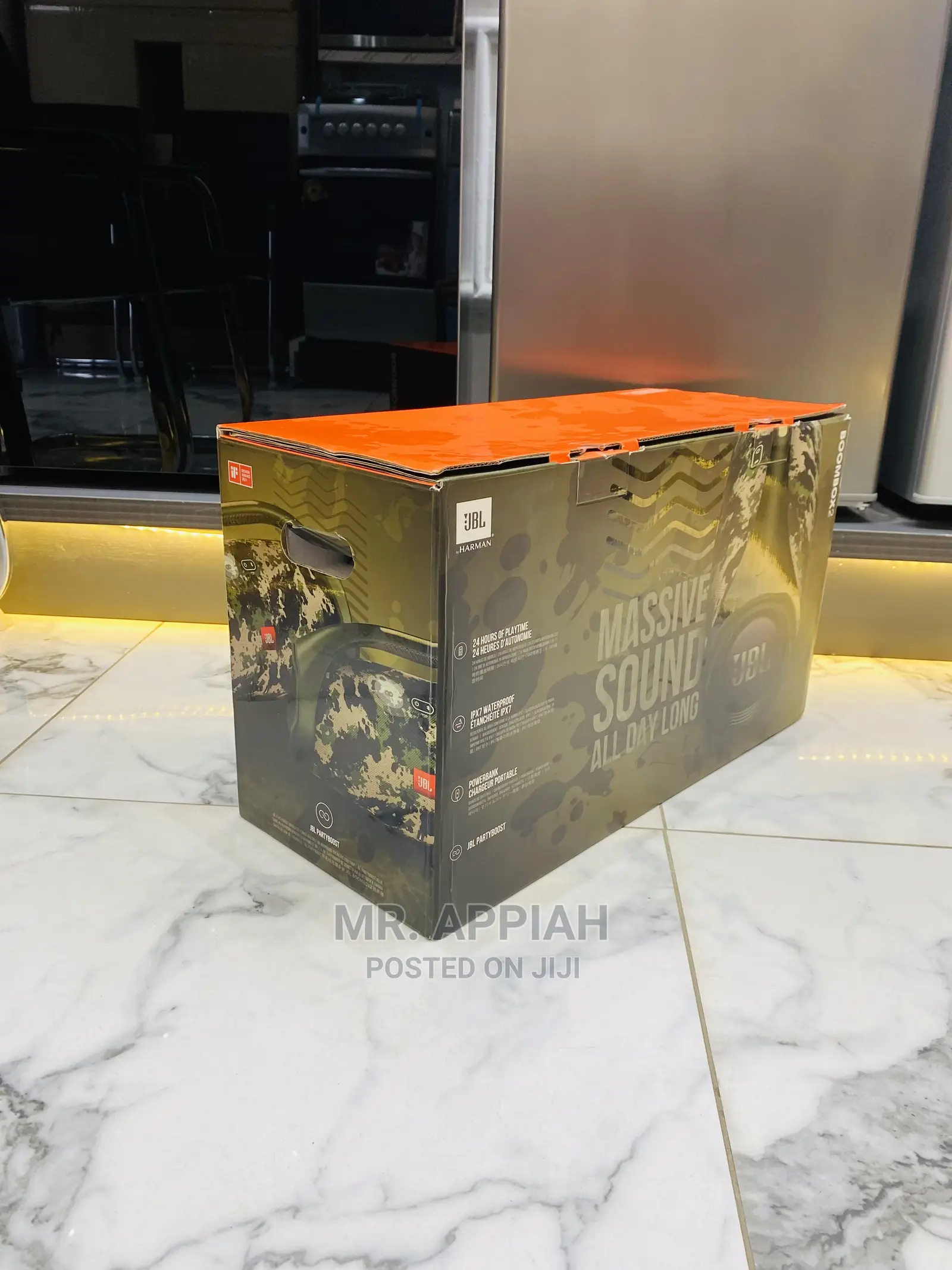 Durable and Affordable JBL Boombox 2 Waterproof Speaker.