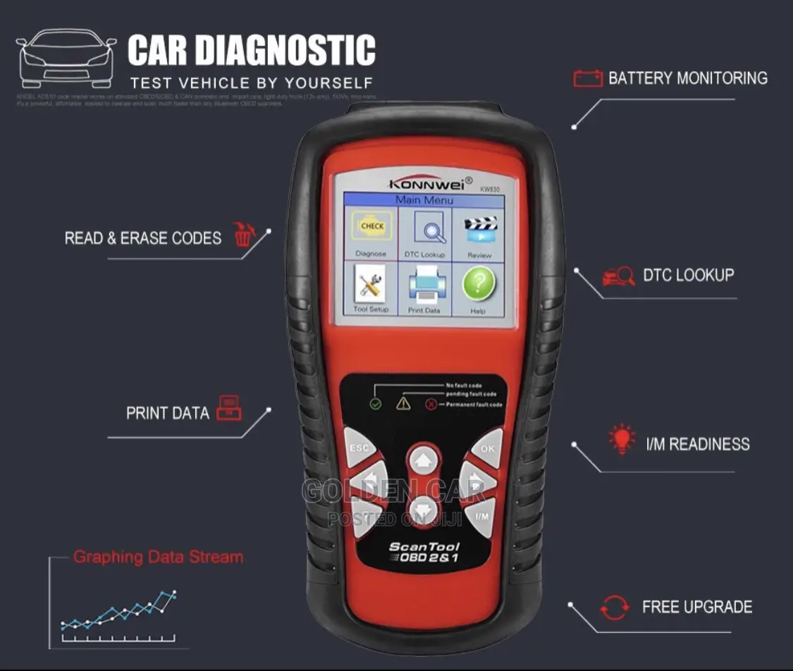 Konnwei KW830 OBD2 Car Diagnostic Scanner