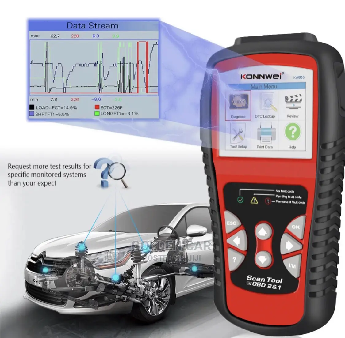 Konnwei KW830 OBD2 Car Diagnostic Scanner