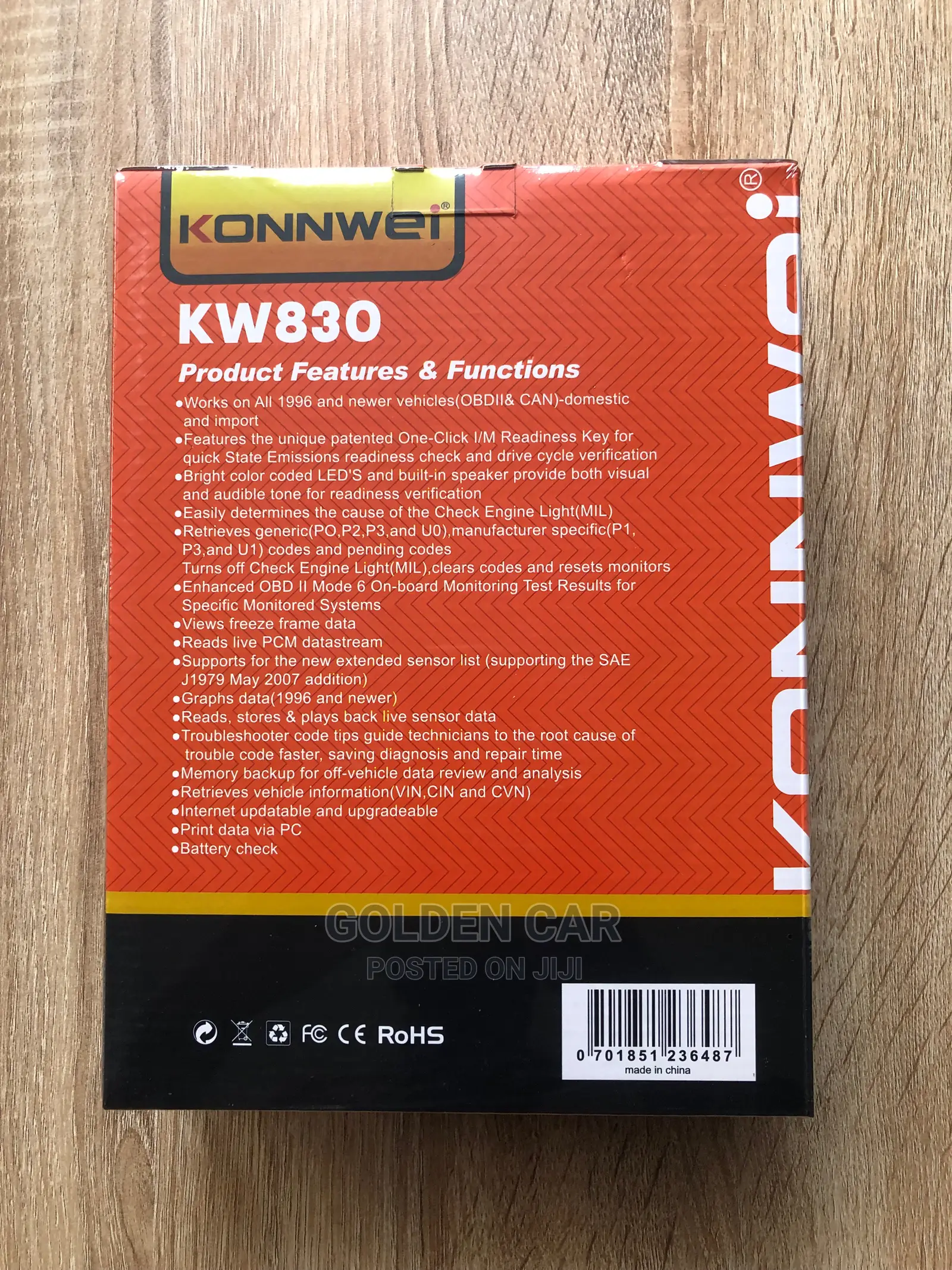 Konnwei KW830 OBD2 Car Diagnostic Scanner