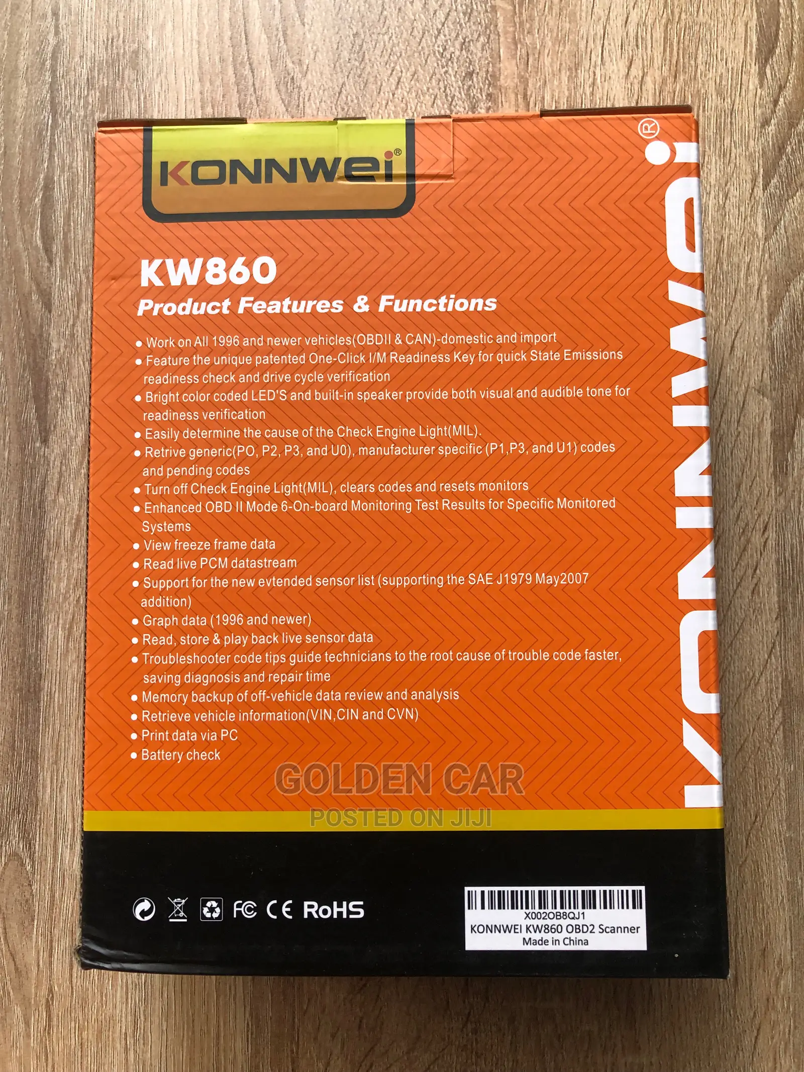 Konnwei KW860 OBD2 Car Diagnostic Scanner