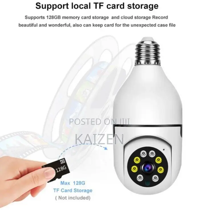Wifi Bulb Camera Rotating 3mp