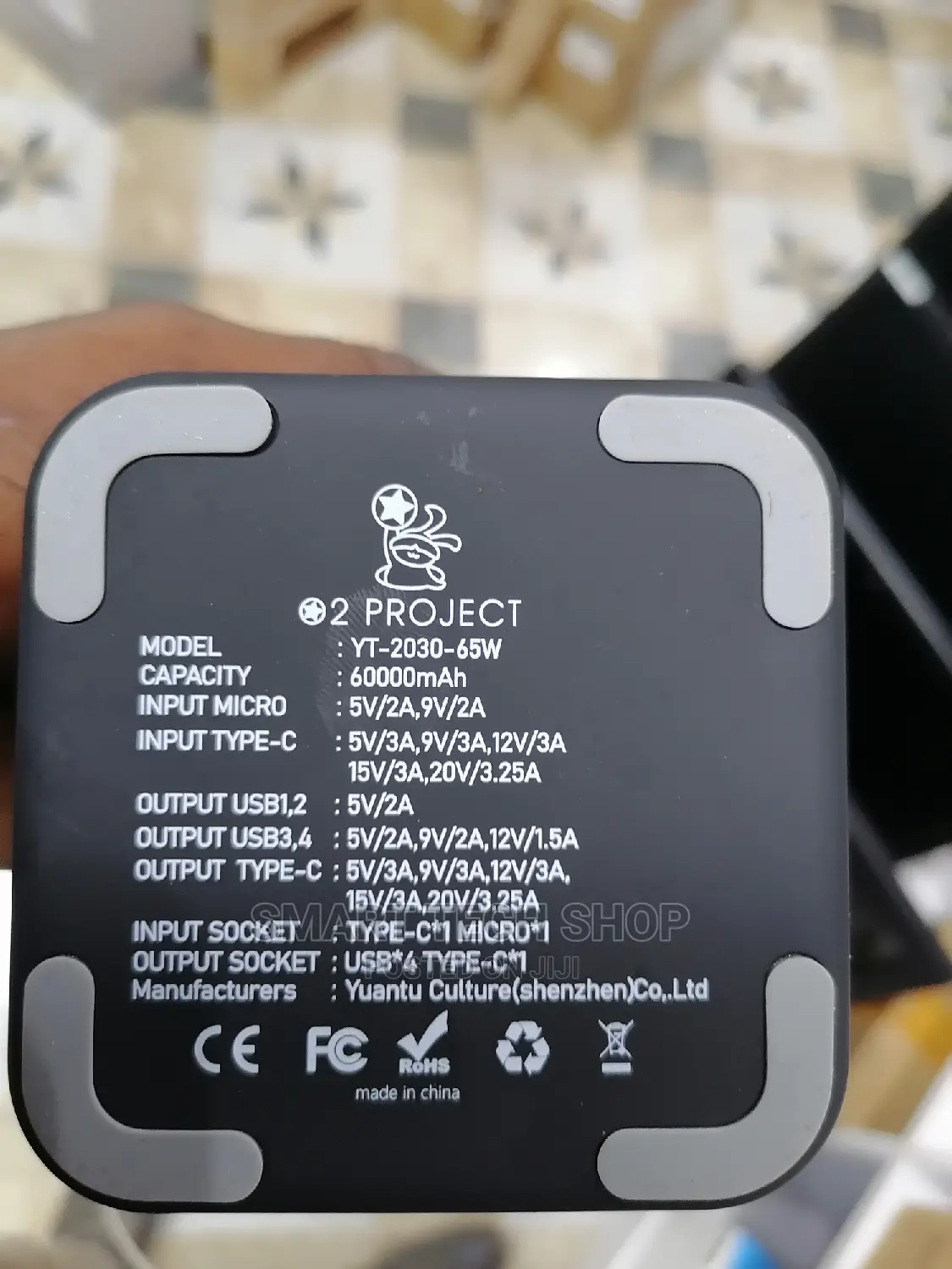 60000mah Capacity Power Bank For Laptops And Phones