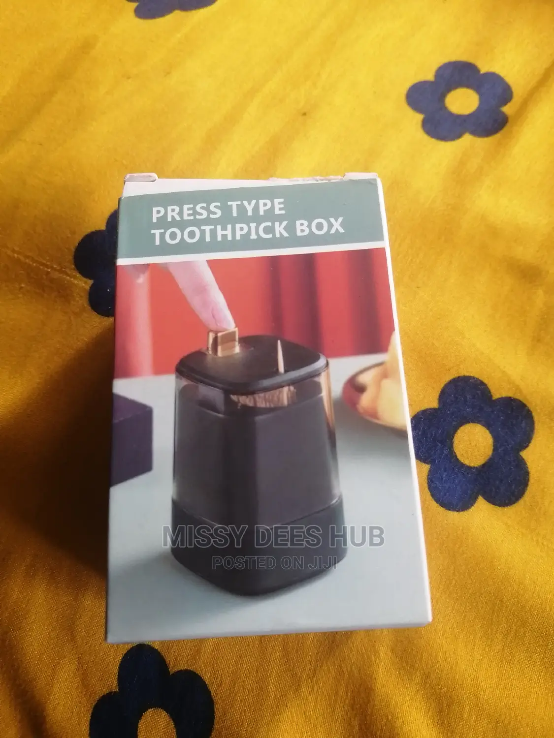 Press-to-Release Toothpick Dispenser