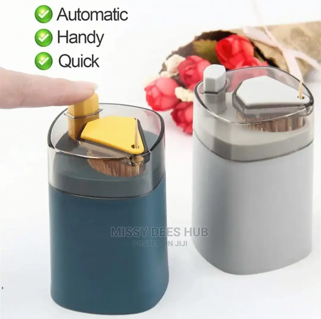 Press-to-Release Toothpick Dispenser
