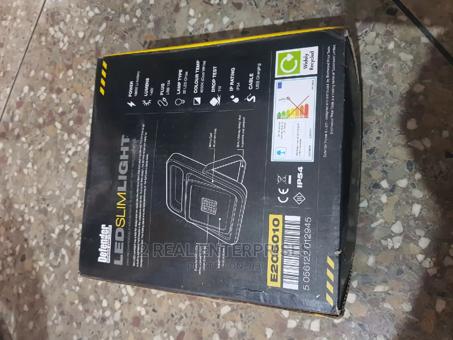 Defender Slimline Led Light Rechargeable 20w