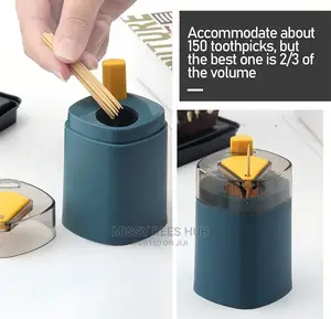 Press-to-Release Toothpick Dispenser