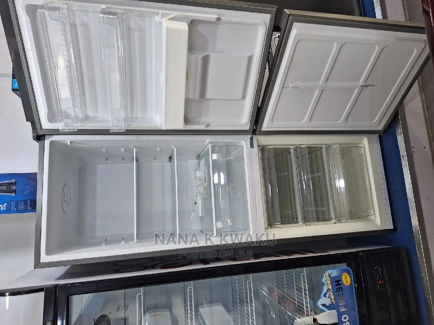 Top Fridge Silver Pearl Pf405_bottom Freezer