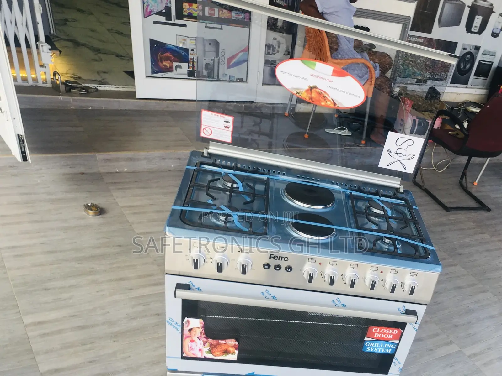 6 Gas 60x90 Ferre Oven Grill 2 Electric 4 Gas Available