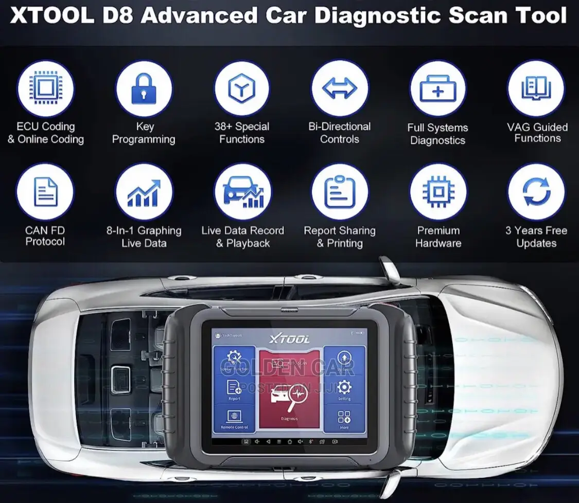 Xtool D8 Bluetooth Obd2 Car Diagnostic Scanner