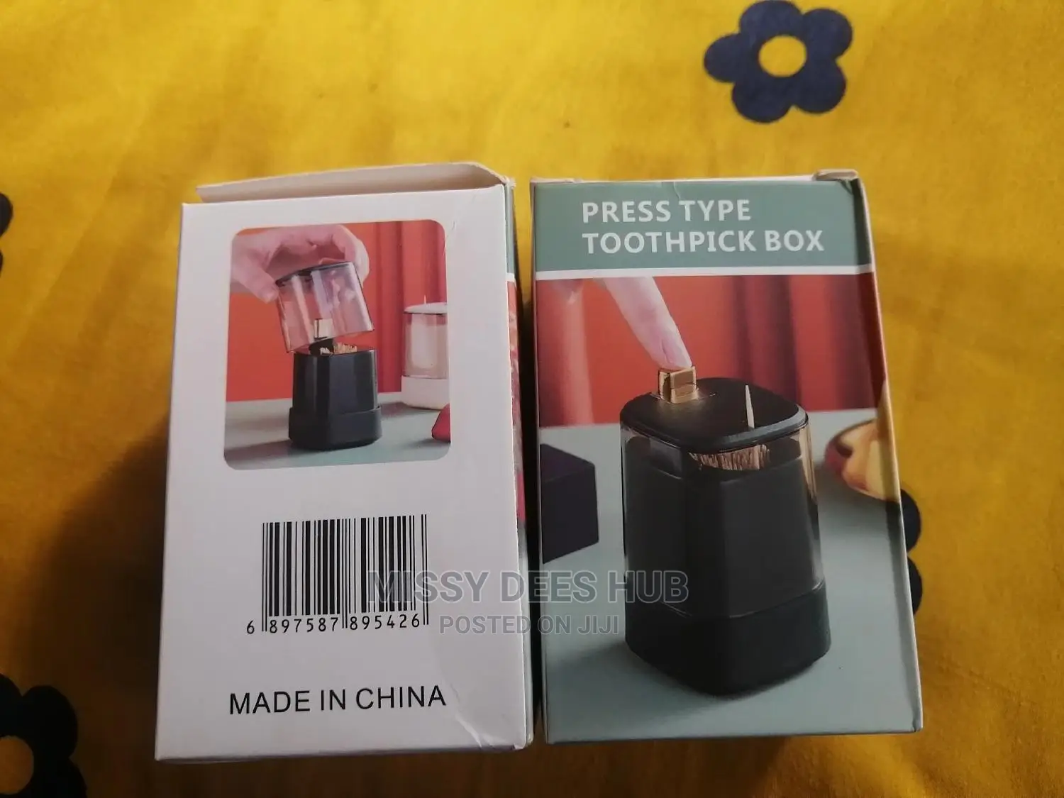 Press-to-Release Toothpick Dispenser