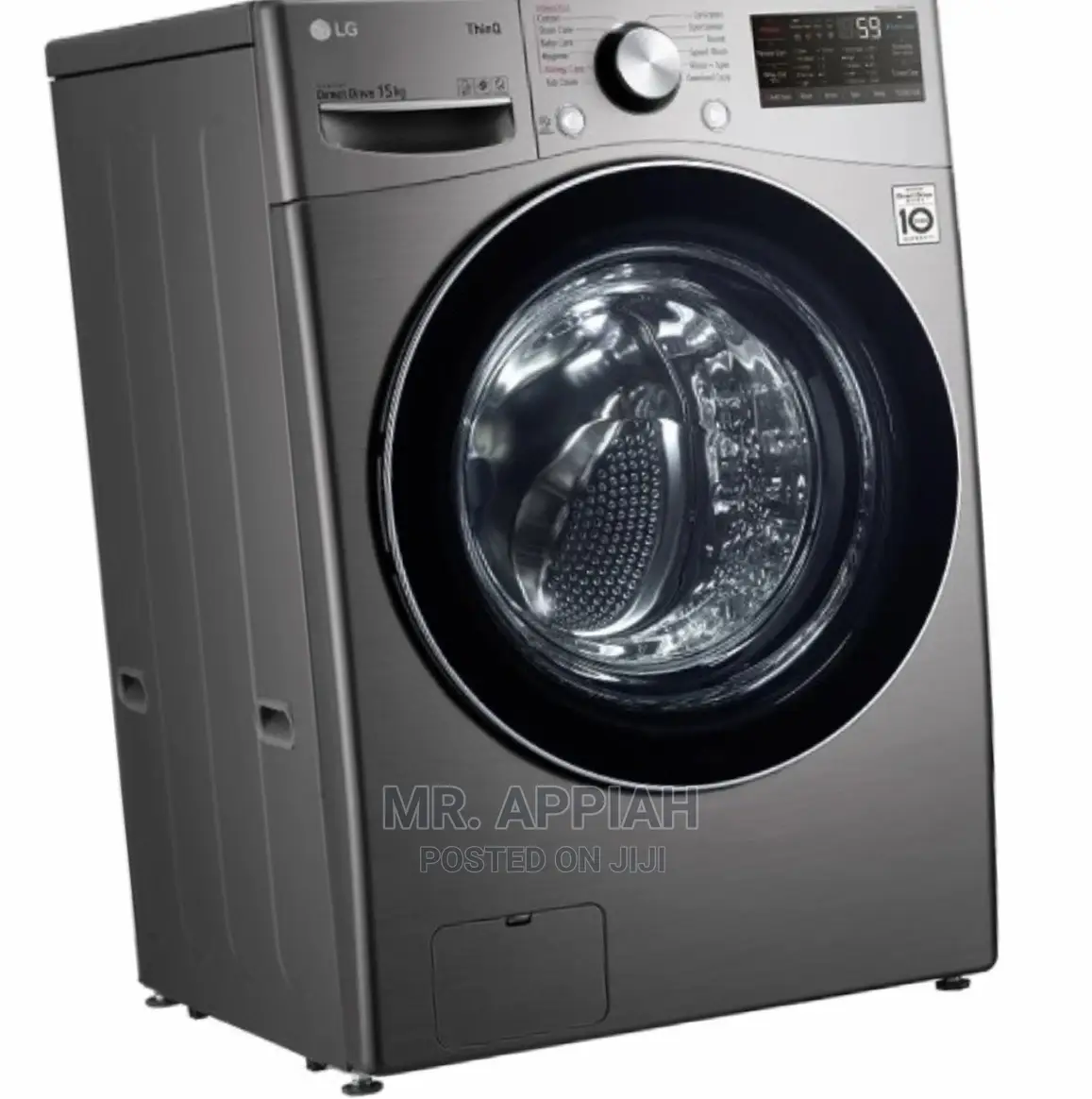 Elegant 15kg Full Automatic LG Washingmachine(Dark Gray).