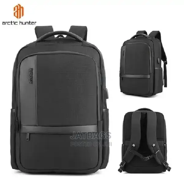 Black Ah Waterproof Laptop Backpack (Free Delivery)