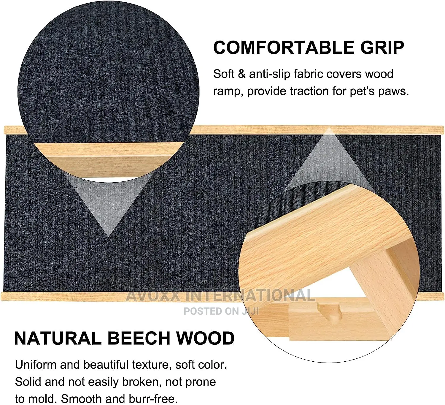 Senneny Wooden Adjustable Pet Ramp