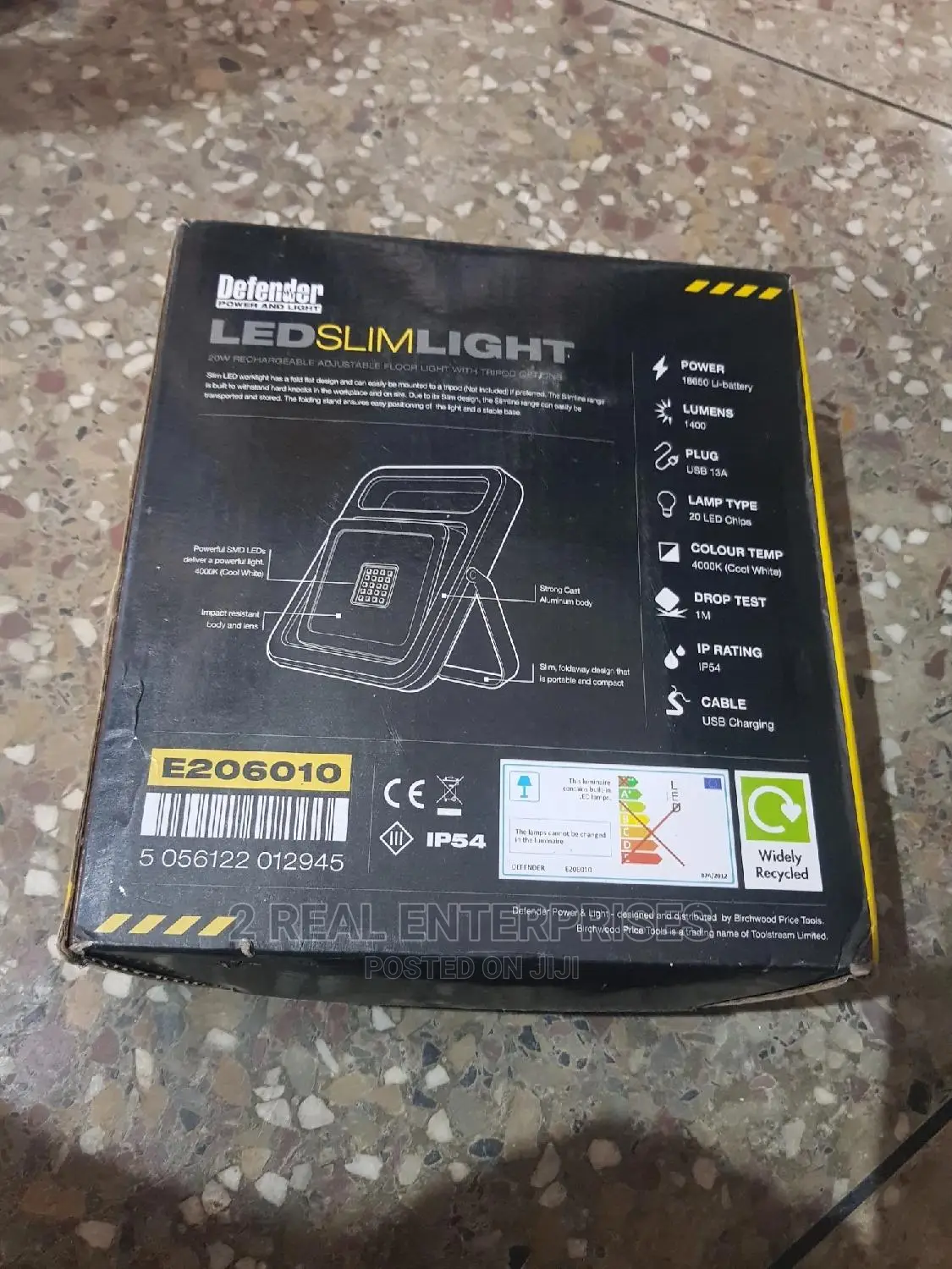 Defender Slimline Led Light Rechargeable 20w